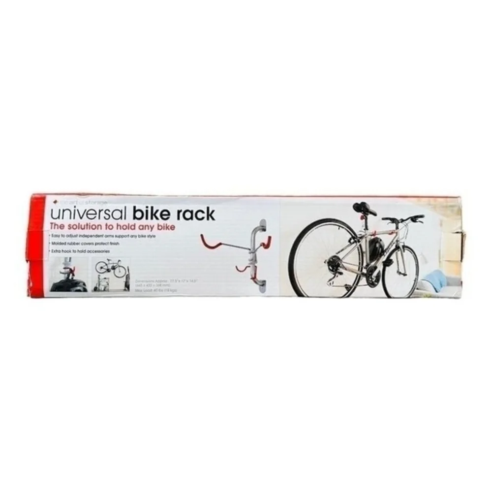The Art Of Storage Bike Rack Wall Mount Hinged Hook Metal Silver Single Bike